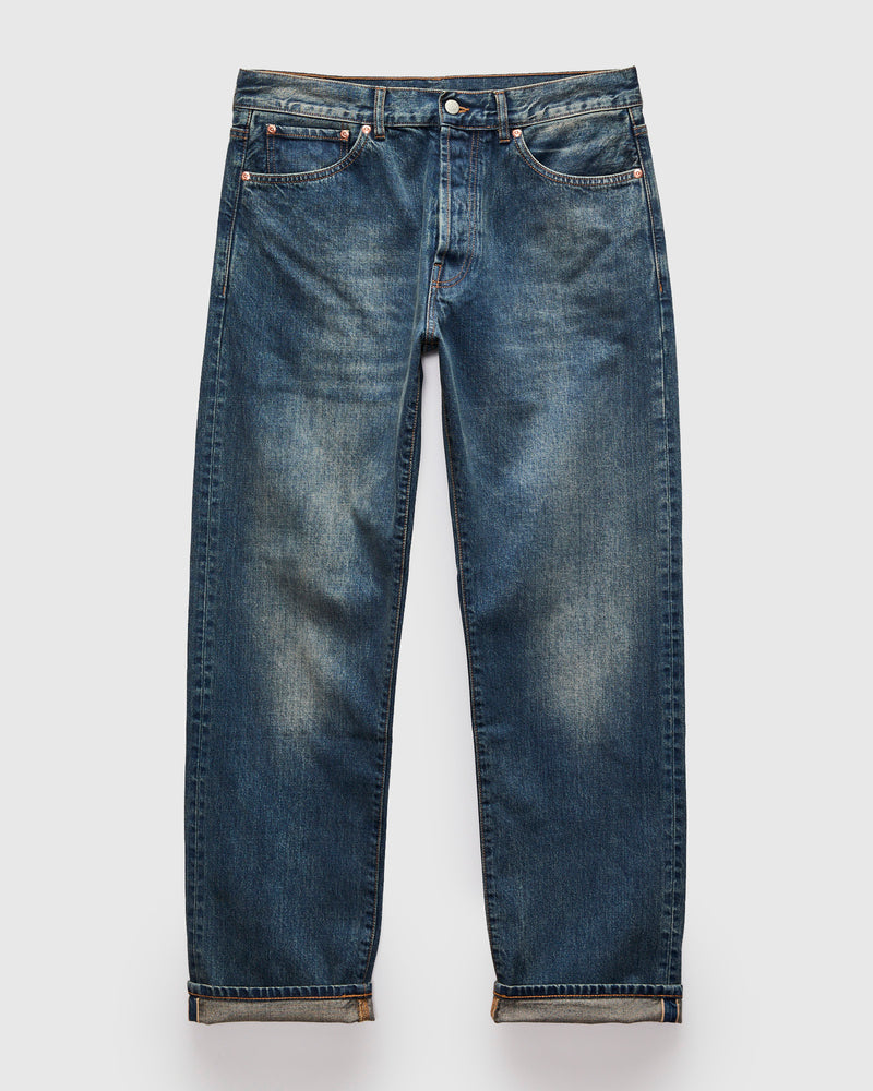 K102 Indigo Vintage Wash Jean – Straight Fit