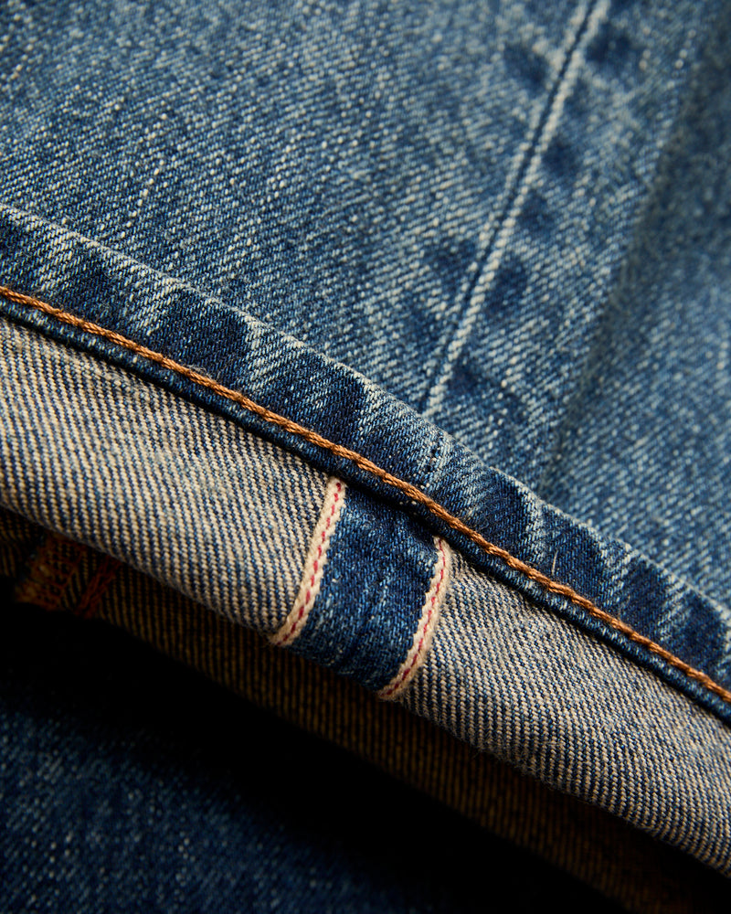 K102W Indigo Vintage Wash Jean – Wide Fit