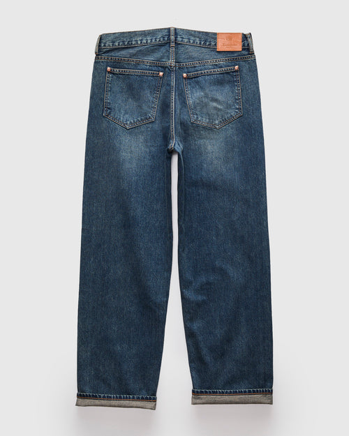 K102W Indigo Vintage Wash Jean – Wide Fit