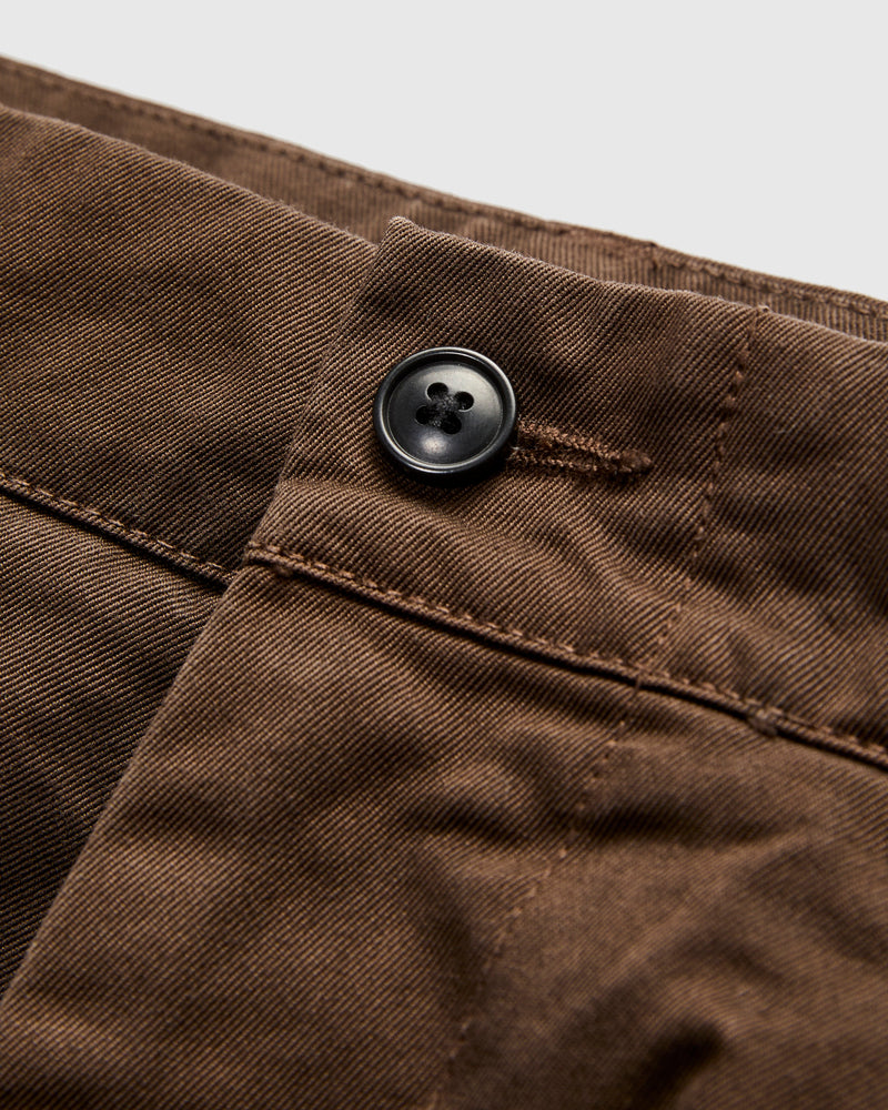 Canal Pleated TwillForm Pant in Black Olive