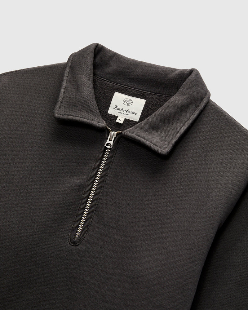 Stadium Quarter Zip Sweater in Peat