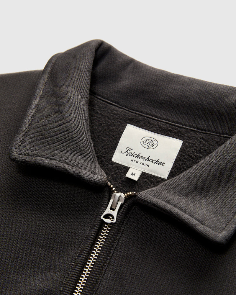 Stadium Quarter Zip Sweater in Peat