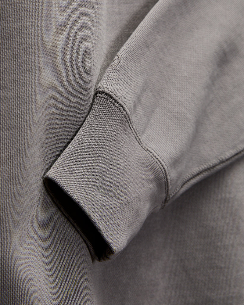 Stadium Quarter Zip Sweater in Plum