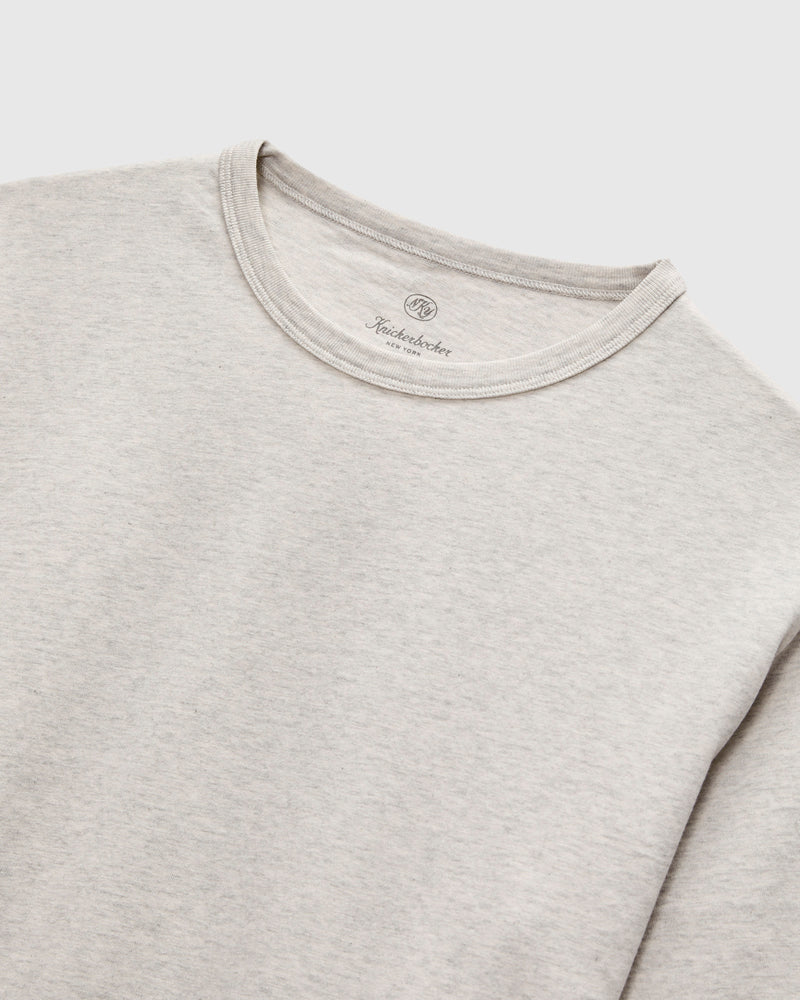 T-Shirt in Oat Grey