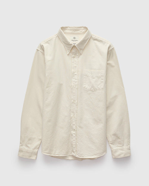 "Beefy" Cotton Oxford in Bone