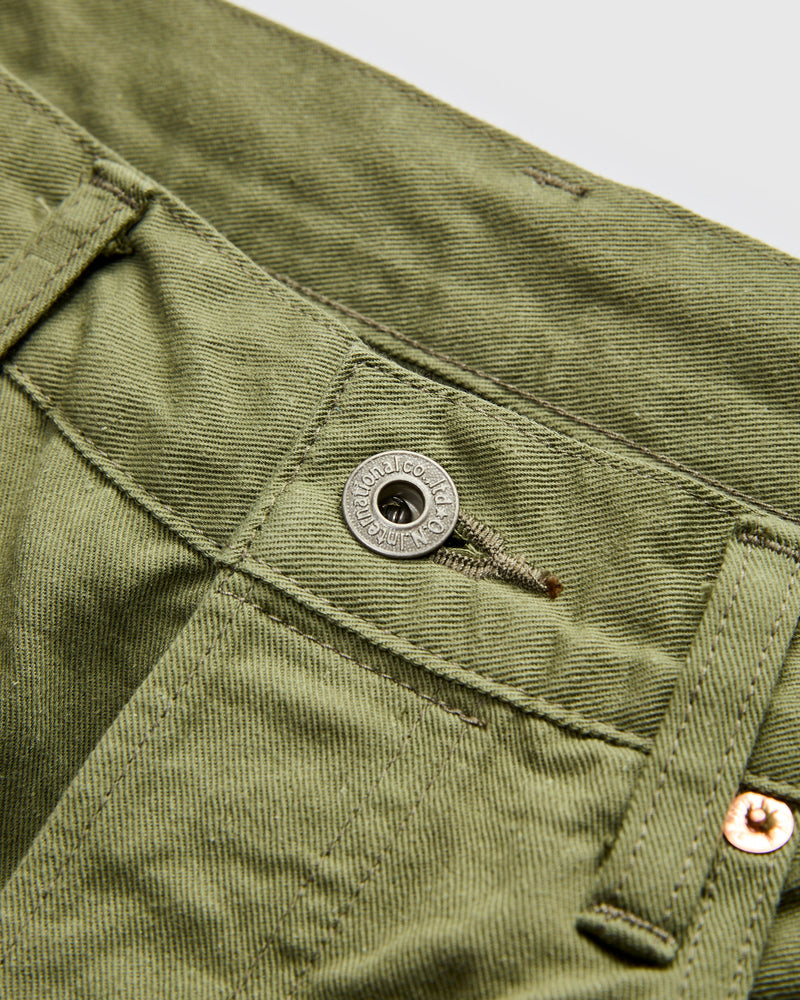 9.5oz Just Right Selvedge Chino in Olive