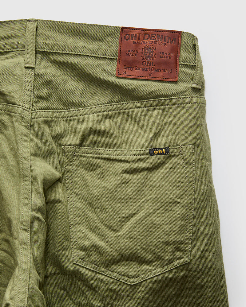 9.5oz Just Right Selvedge Chino in Olive