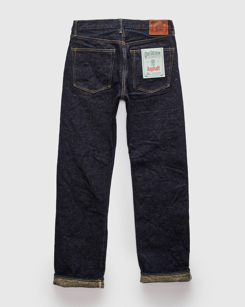 288-Asphalt "Low Tension" 20oz Selvedge Denim - Classic Straight Fit