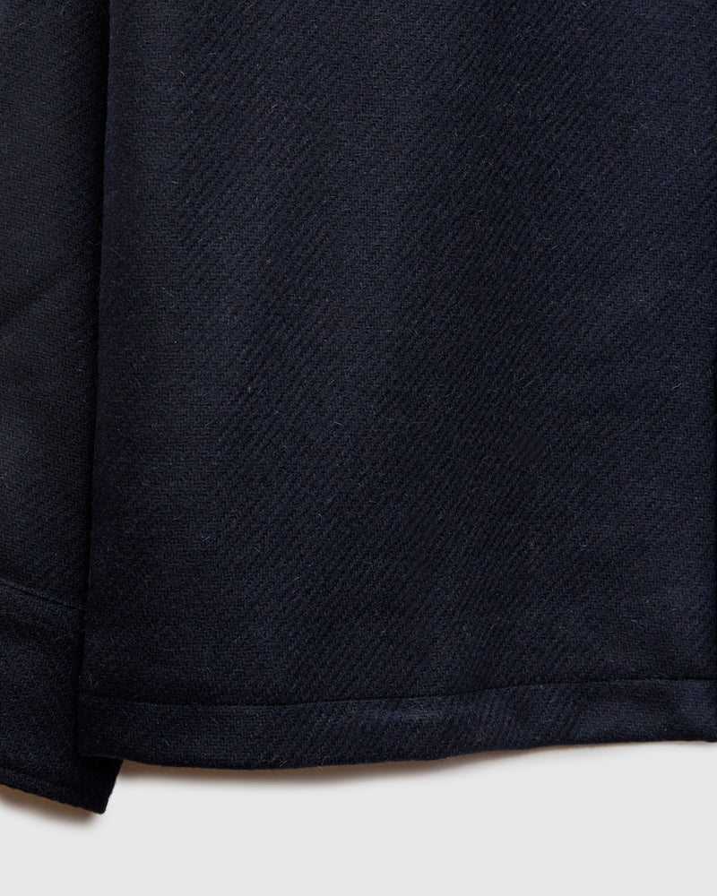 Wool Field Overshirt in Navy