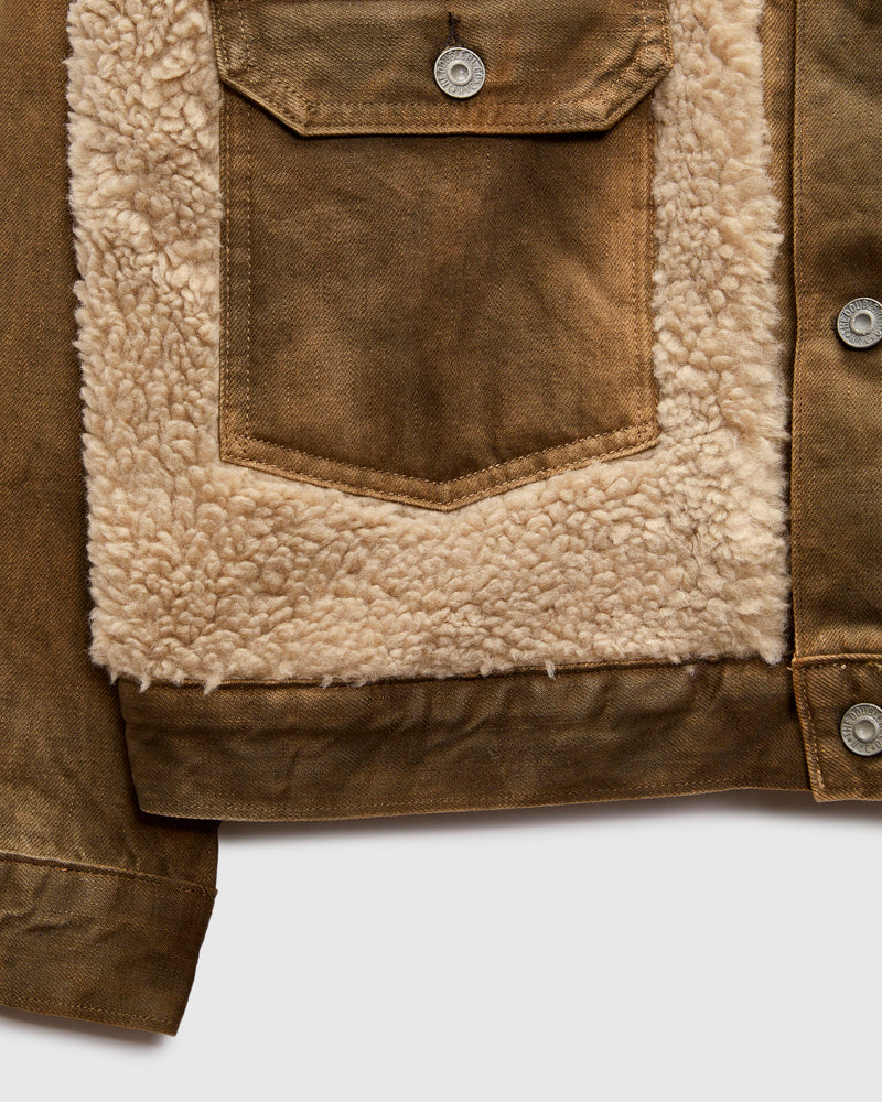 Denim Grizzly Jacket in Distressed Brown