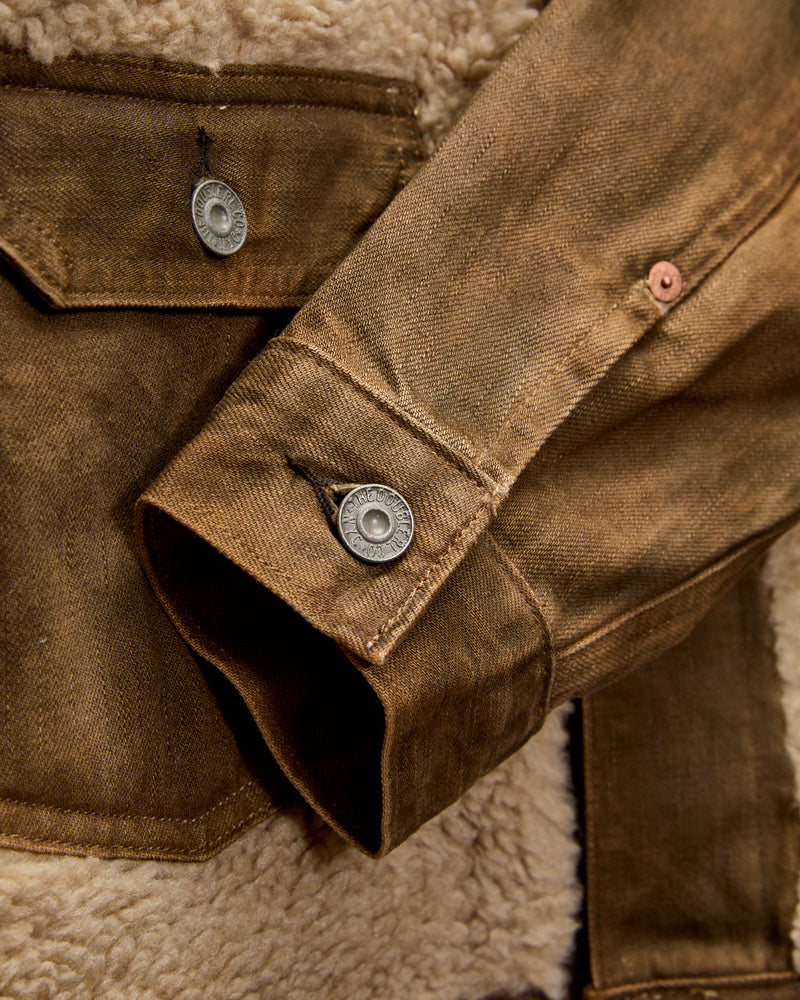 Denim Grizzly Jacket in Distressed Brown