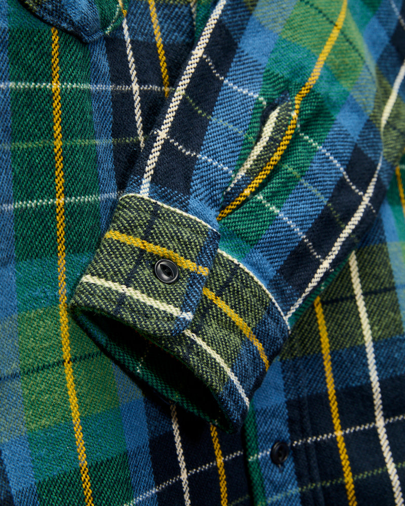 Heavy Flannel Shirt in Green