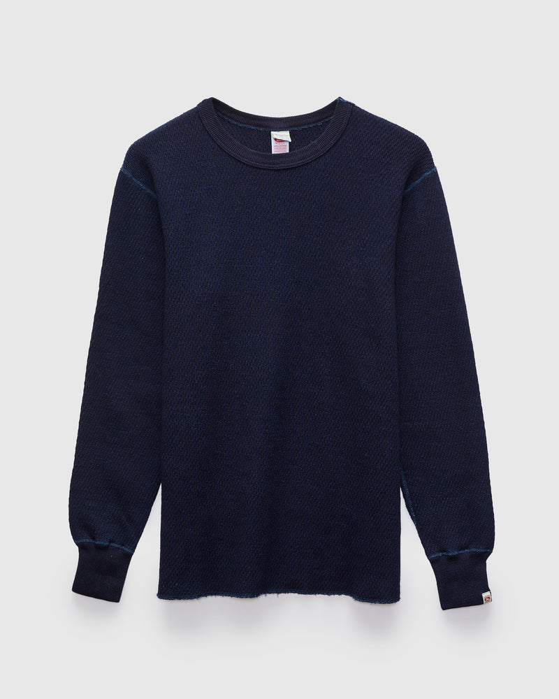 Honeycomb Thermal Shirt in Indigo