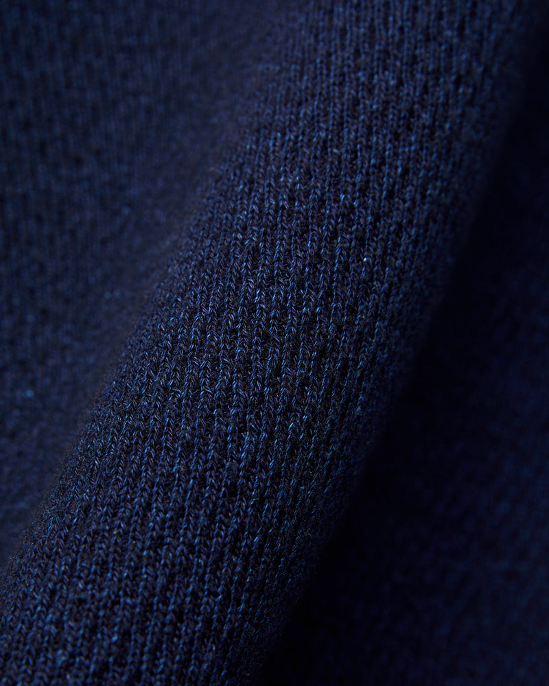 Honeycomb Thermal Shirt in Indigo