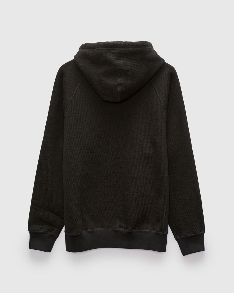 Double Heavyweight French Terry 25.8oz Pullover Hoodie in Sumi Black