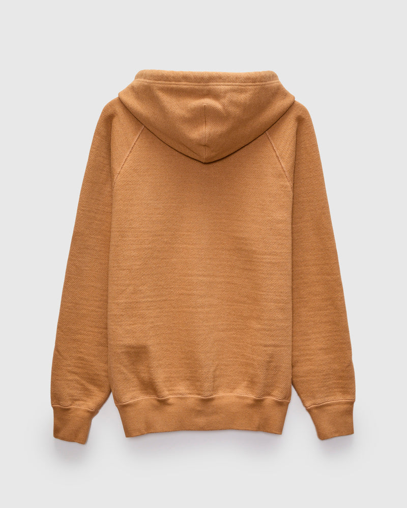 Fox 80 Double Heavyweight French Terry Zip Hoodie in Brown