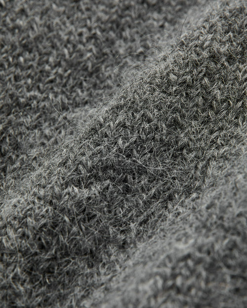 Classic Cardigan in Alpaca Pewter Tweed