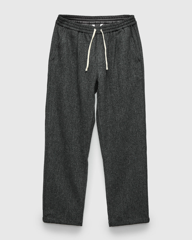Easy Pant in Black Tweed
