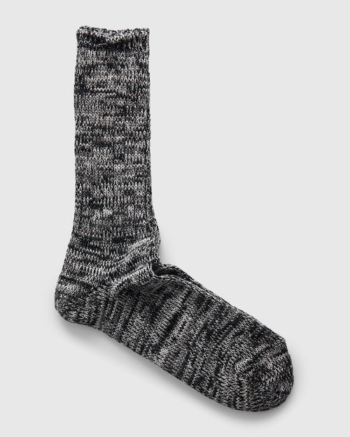 Melange Crew Sock in Oreo