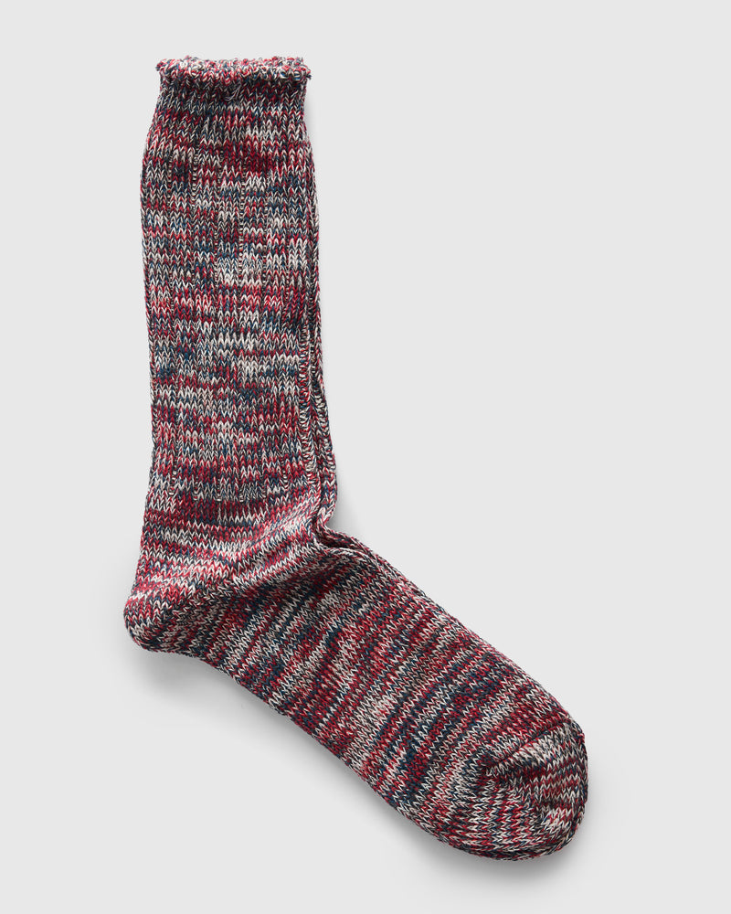 Melange Crew Sock in Steel