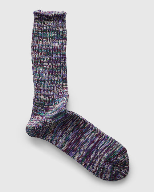 Melange Crew Sock in Poison
