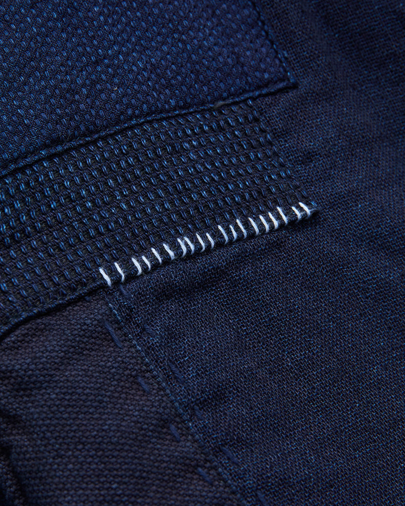 Sashiko Nenrin 5B Jacket in Patchwork Indigo