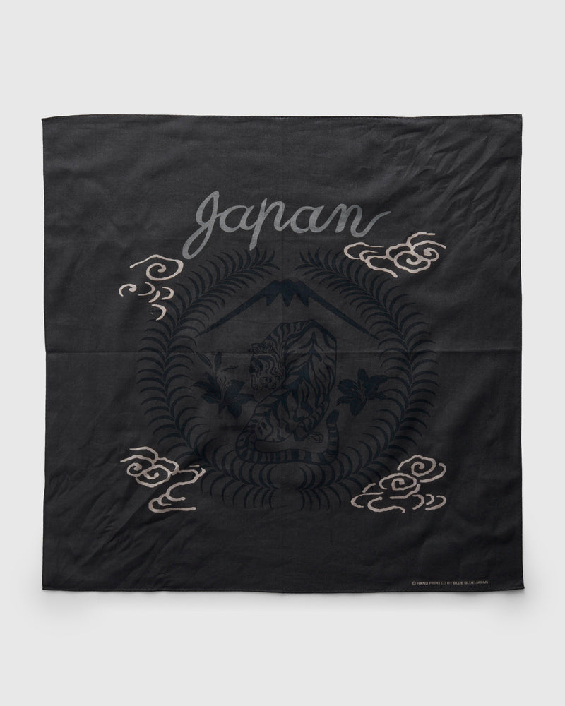 "Hana Ni Tora" Bandanna in Black