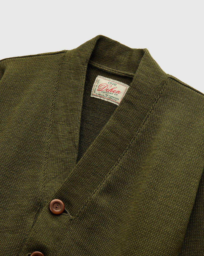 Classic Cardigan in Loden