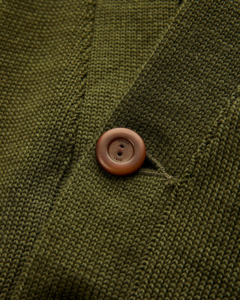 Classic Cardigan in Loden