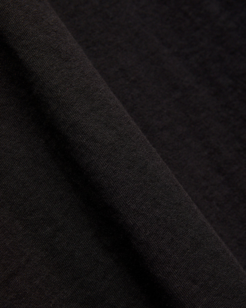 Heavy Duty Long Sleeve Pocket Tee in Black