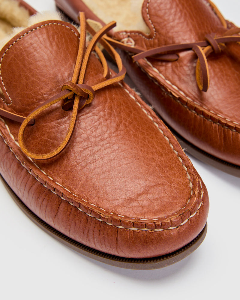 Cozymoc Slip-On in Mahogany Grizzly Full Grain