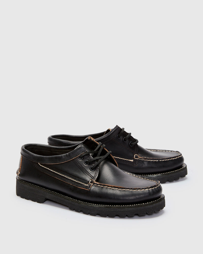 Rambler Blucher in Black Horween Chromexcel