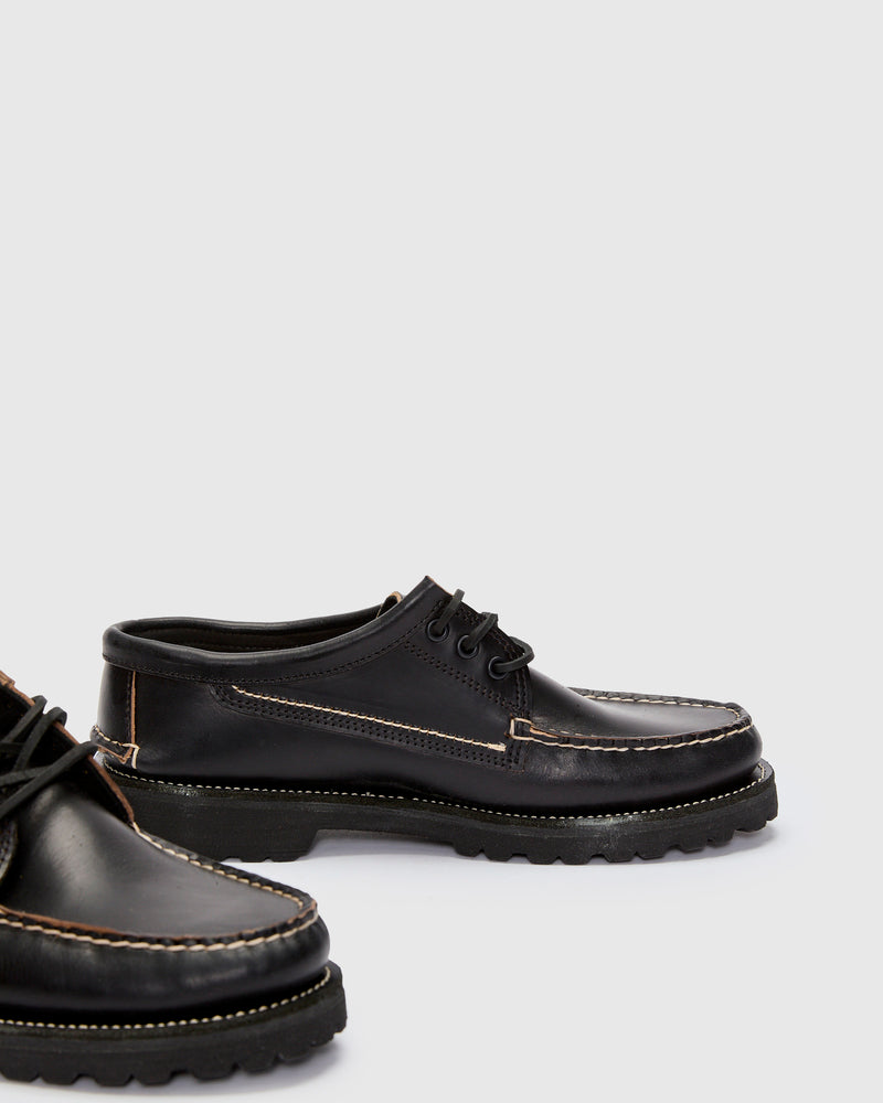 Rambler Blucher in Black Horween Chromexcel