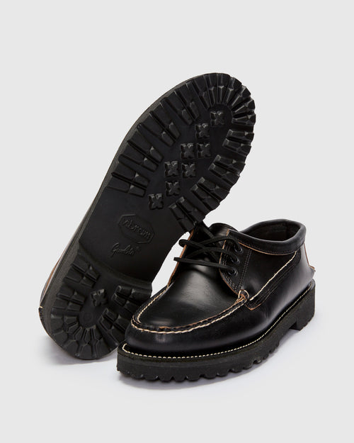 Rambler Blucher in Black Horween Chromexcel