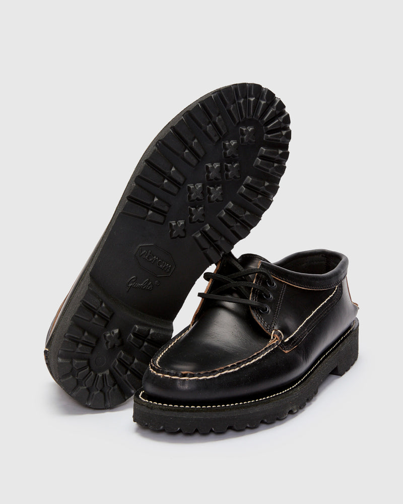 Rambler Blucher in Black Horween Chromexcel