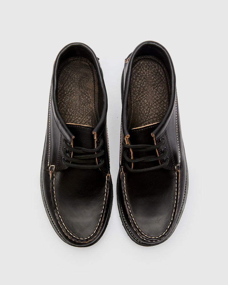 Rambler Blucher in Black Horween Chromexcel