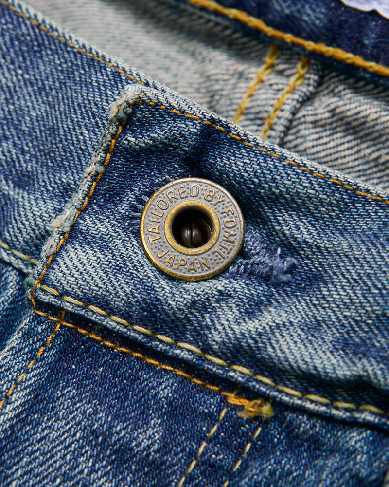 MG139 Boro Repair Selvedge Denim - Classic Straight Fit