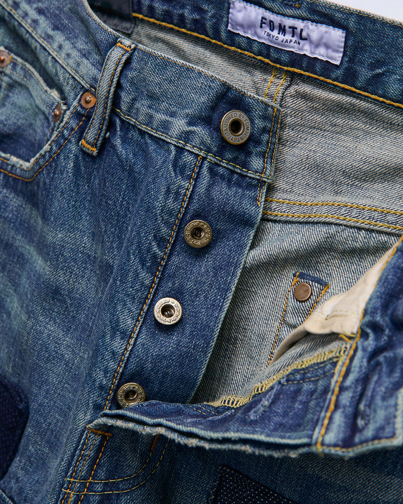 MG139 Boro Repair Selvedge Denim - Classic Straight Fit