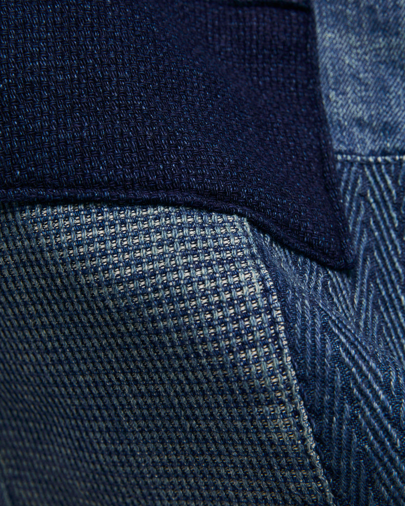MG139 Boro Repair Selvedge Denim - Classic Straight Fit