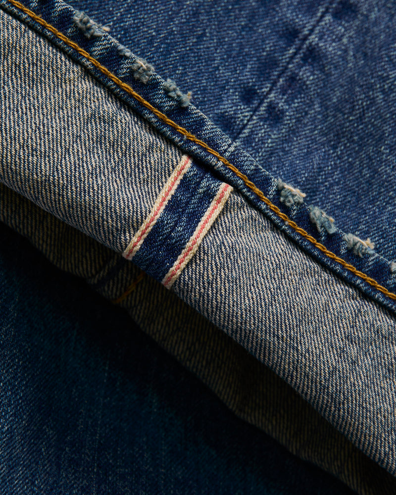 MG139 Boro Repair Selvedge Denim - Classic Straight Fit