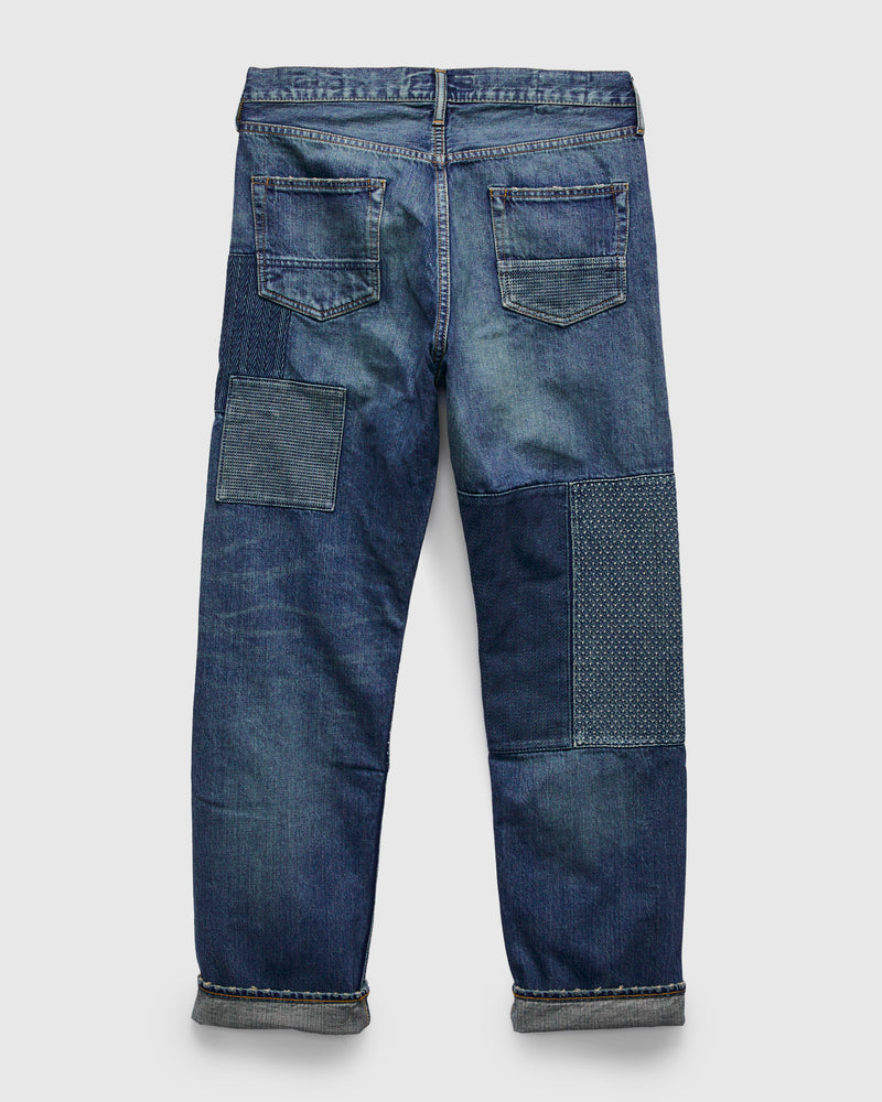 MG139 Boro Repair Selvedge Denim - Classic Straight Fit