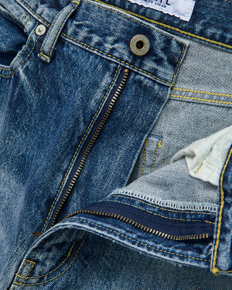CS140 Boro Repair Selvedge Denim - Wide Fit