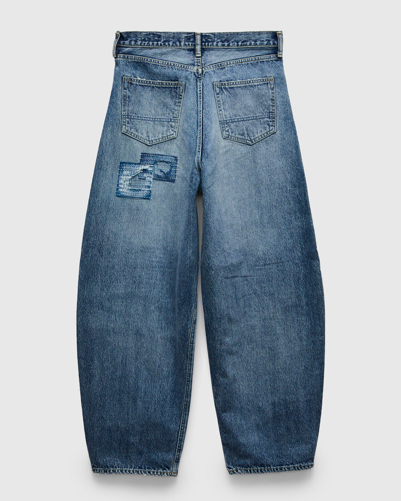 CS140 Boro Repair Selvedge Denim - Wide Fit