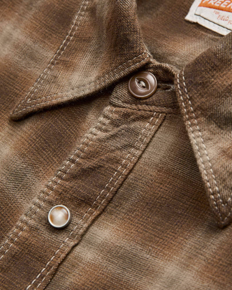 Bodie Shirt in Brown Shadow Plaid