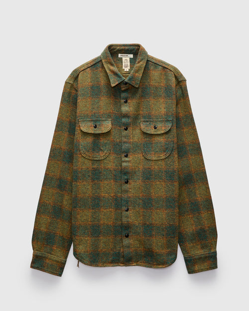 The Brace Long Sleeve Shirt in Oxidized Brass