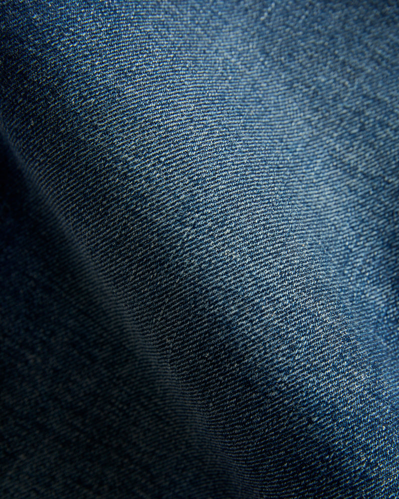 "Brynn Mammoth" 17.5oz Heavyweight Washed Stretch Selvedge Denim - Hammer Straight