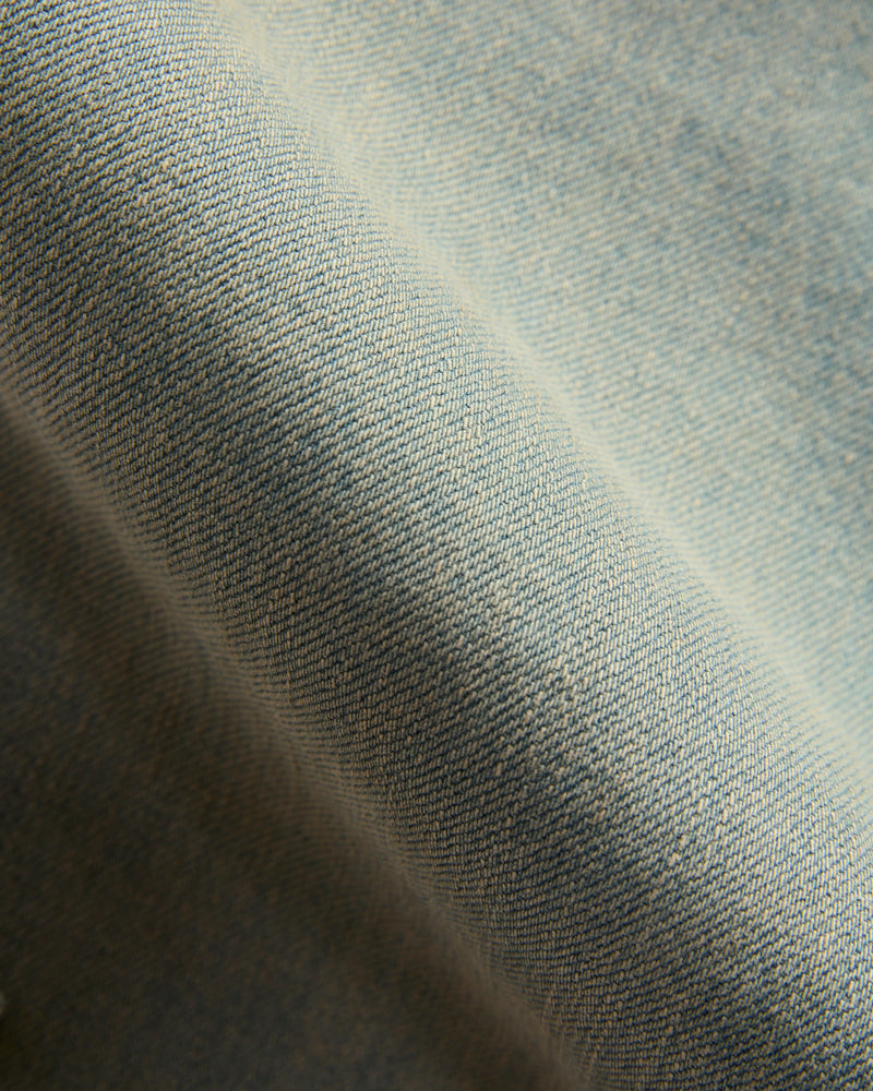 "Charlie" 14oz Washed Indigo Stretch Selvedge Denim - Hammer Straight