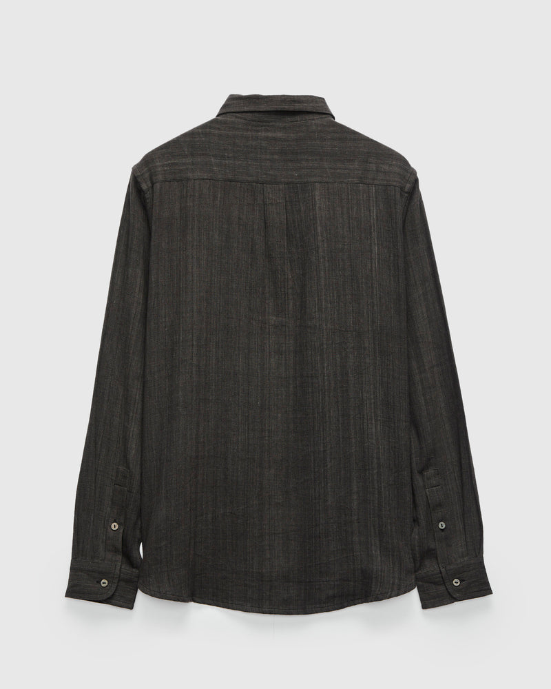 Matty Shirt in Handwoven Iron