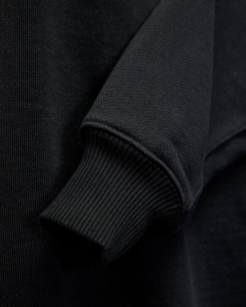 Authentic Fleece Crewneck Sweatshirt in Deep Black