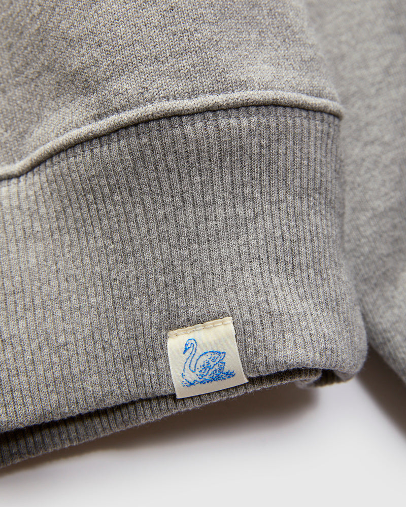Authentic Fleece Crewneck Sweatshirt in Grey Melange